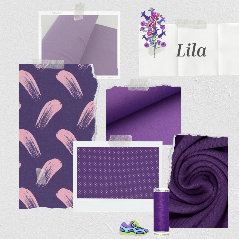 Stoffe und Kurzwaren in Lila - Inspiration - Farbwelten - Farbwelt Lila