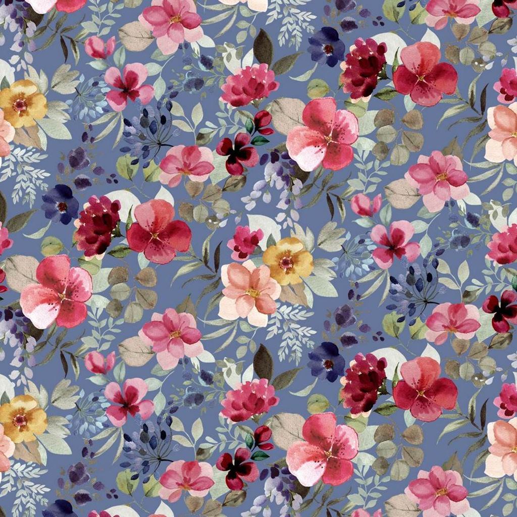 Baumwolljersey - Jersey Stoff - Motivjersey - Abobox April - Flowers