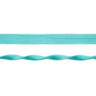 Einfassband elastisch Jaquard 20 mm - Dunkelmint glänzend