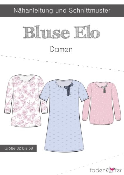 Papierschnittmuster Fadenkäfer - Bluse Elo - Damen