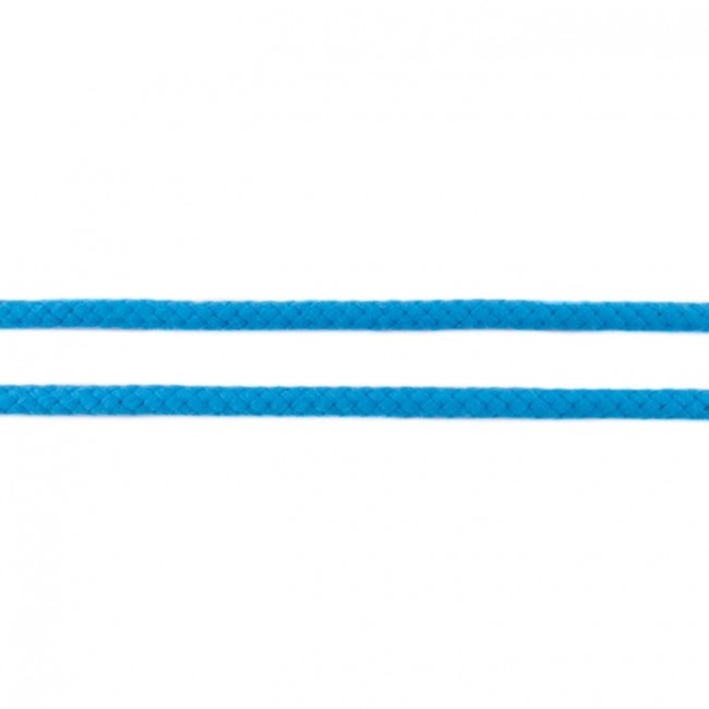 Doppelt gewebte Baumwollkordel - 8mm - Aqua