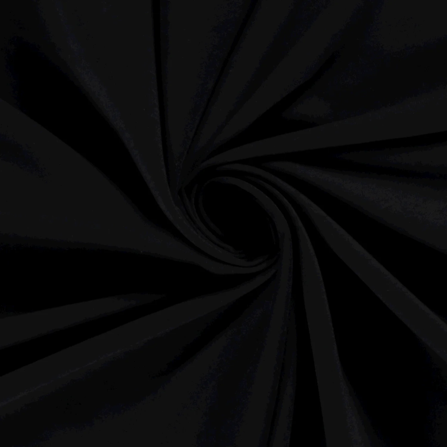 French Terry Sommersweat Uni in Schwarz – weiche Schlingeninnenseite, elastische Meterware