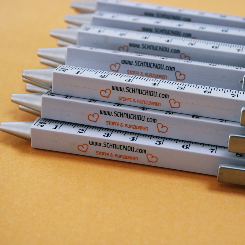 Schnuckidu - Kugelschreiber mit Lineal - Unikat