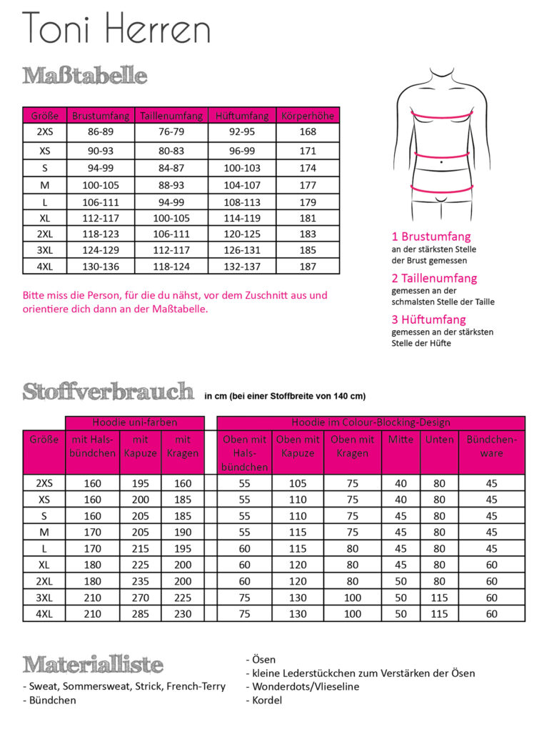 Papierschnittmuster Fadenkäfer - Toni für Herren