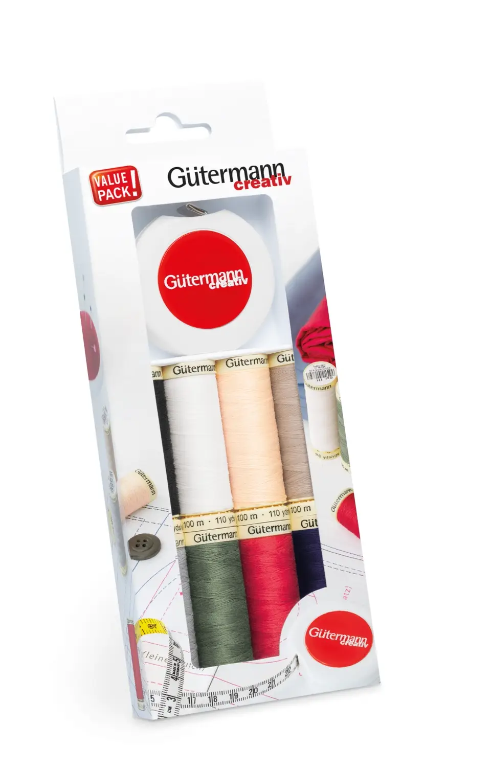 Gütermann - Nähfaden-Set mit Rollmaßband 