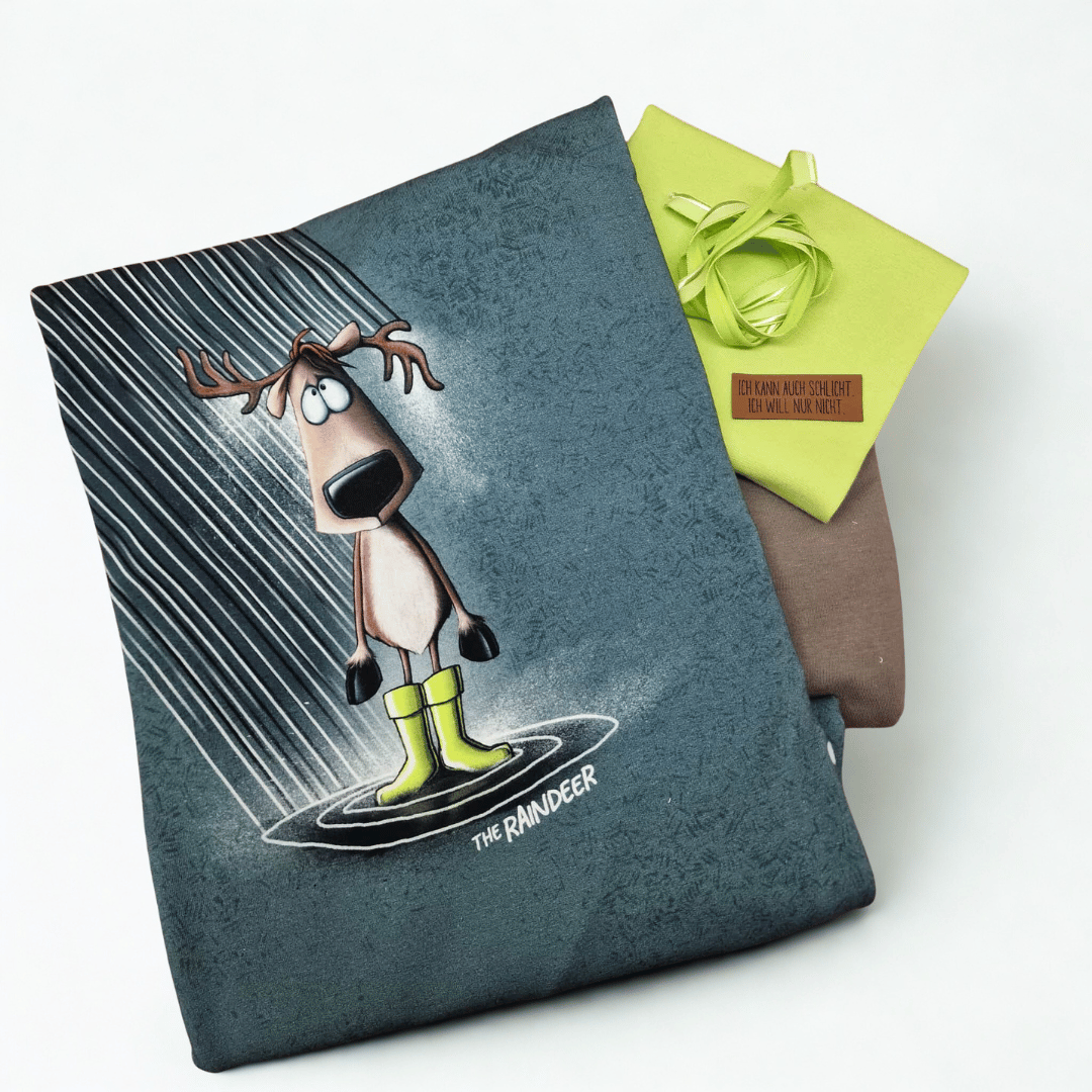 Stoffpaket - UNIKAT - Thorsten Berger - Rentier Regen