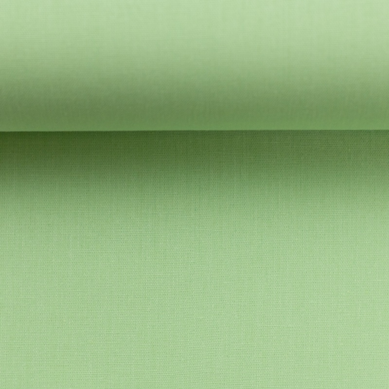 Baumwoll-Webware Heide in Mint – frischer hellgrüner Farbton