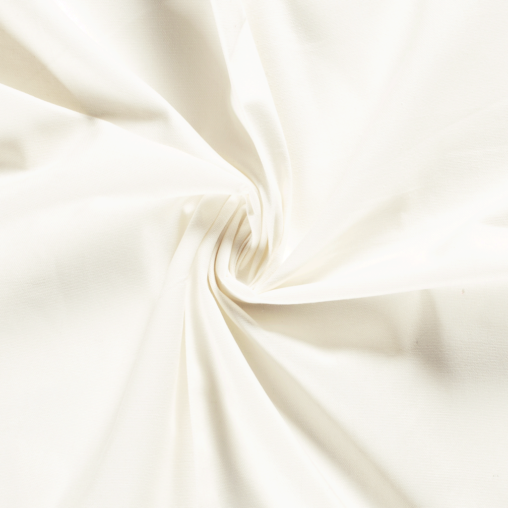 Canvas - Dekostoff - Meterware - Uni - Ecru