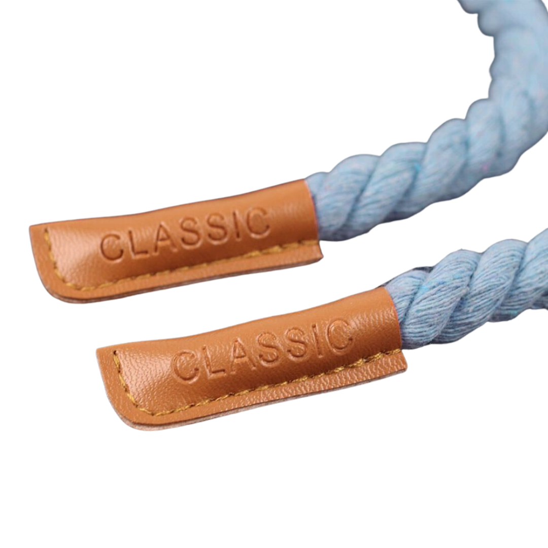 Kleines Kunstleder-Kordelende in Classic Braun, hochwertiges Lederimitat für Kordeln bis 8 mm Durchmesser, ideal zum Veredeln von Hoodies, Parkas und rustikalen Taschen.