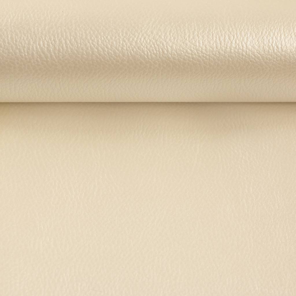 Kunstleder Rex Metallic in Natur – helles Lederimitat mit Metallic-Effekt