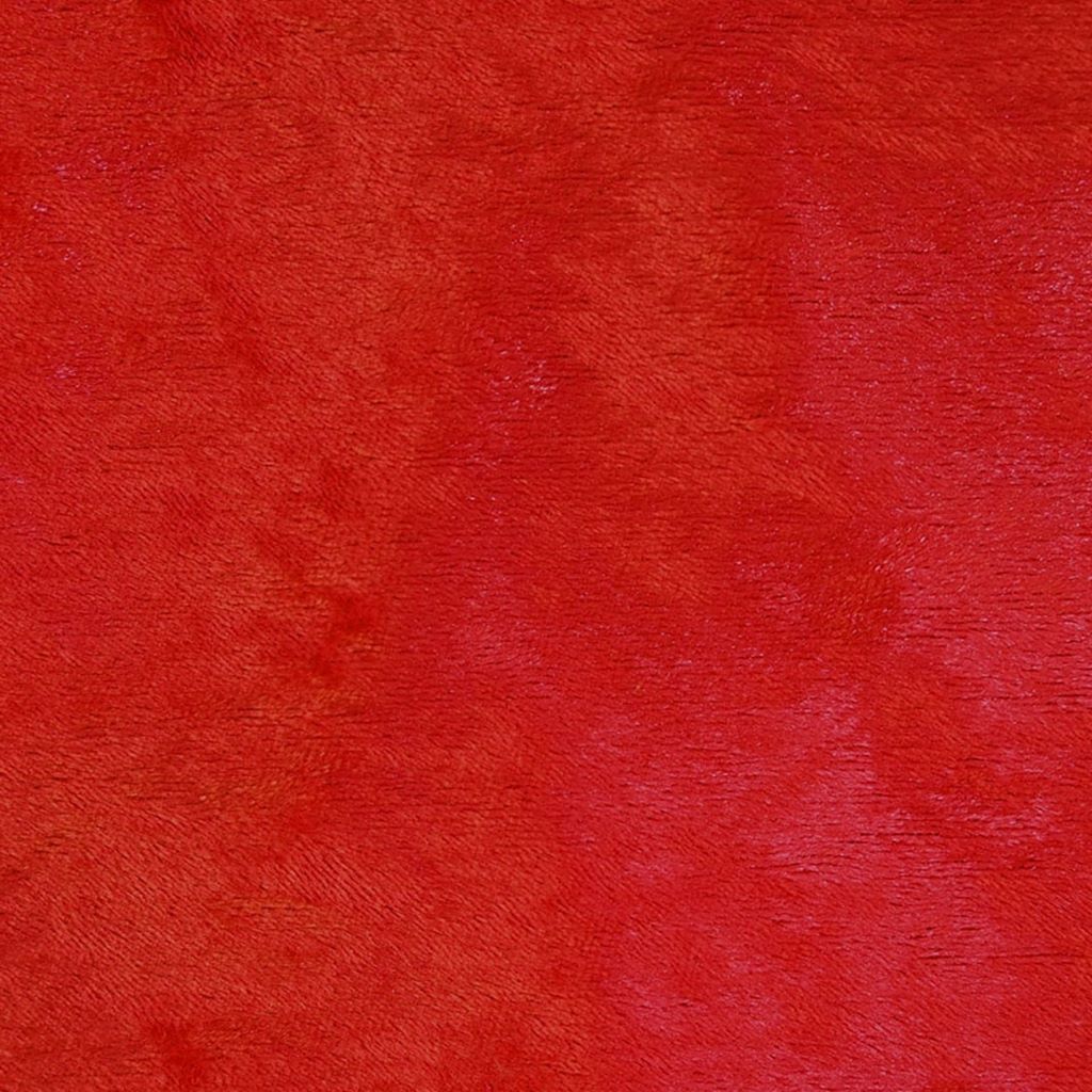 Samt Velours - Microverlours - Uni - Rot Stoffrest 100cm