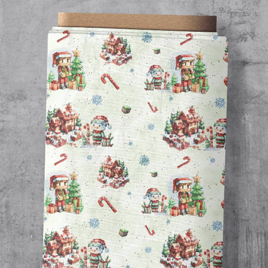 VORORDER - Eigendesign - Christmas Blocks auf Grün
