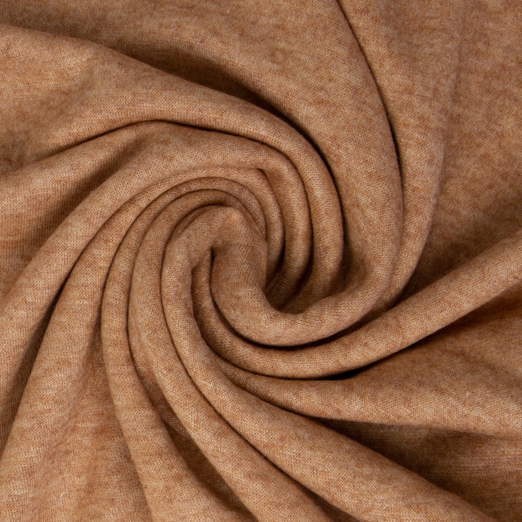 Viskosestrickstoff - Strick Stoff - Kai - Melange - Terracotta