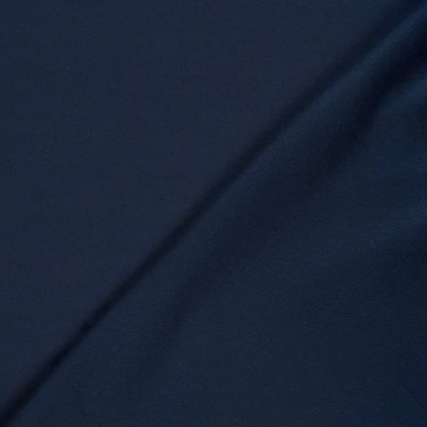 Sweat Stoff - leicht angeraut - Uni  - Marine