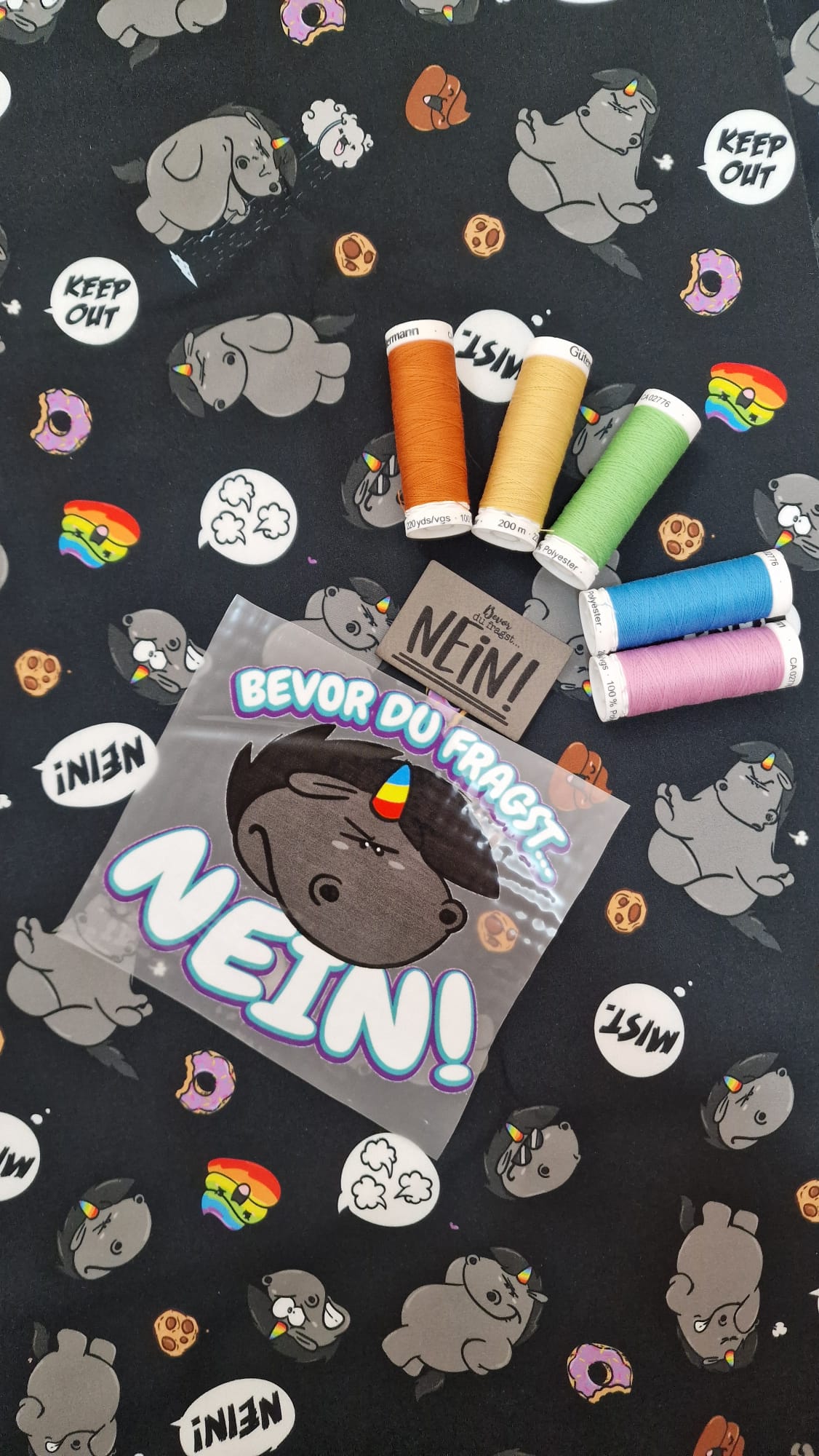 Grummel-Alarm bei Schnuckidu: Pummeleinhorn Stoffe & Zubehör