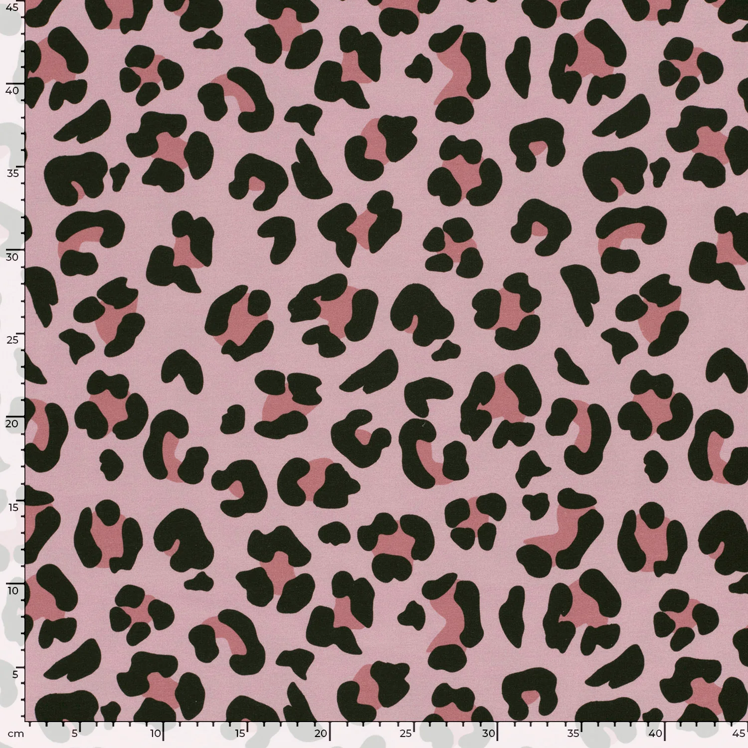 French Terry - Sommersweat - Leoprint Rosa