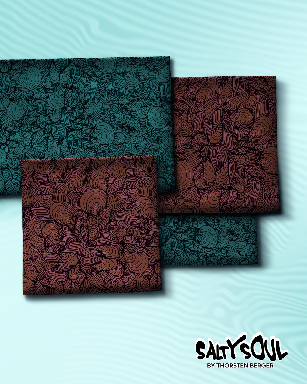 Motivjersey - Mussel Bench by Thorsten Berger - Muscheln Kupfer