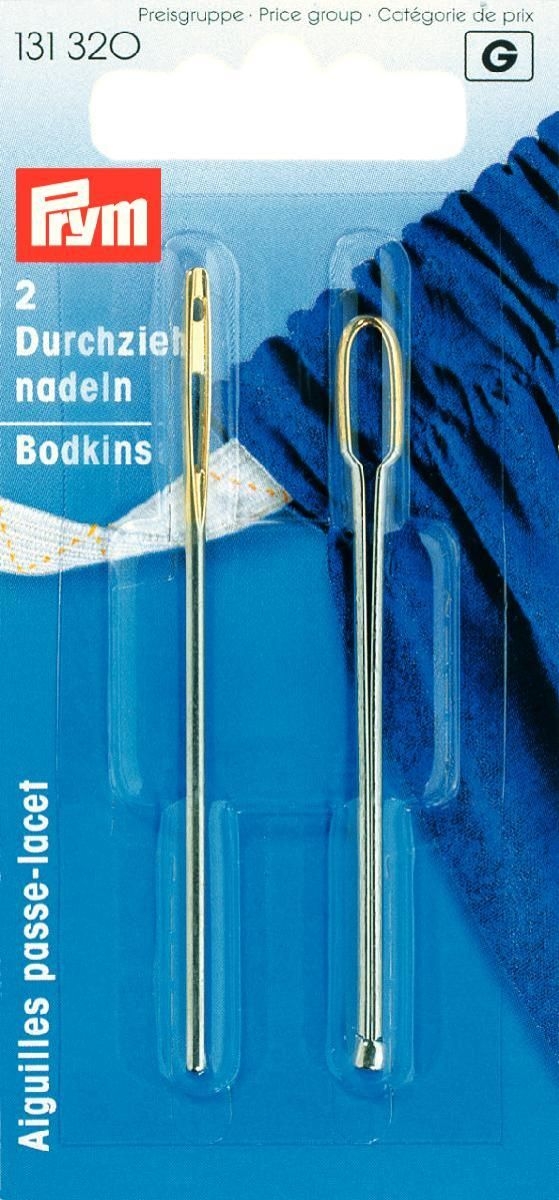 Prym - Durchziehnadeln ST silberfarbig 2 Formen