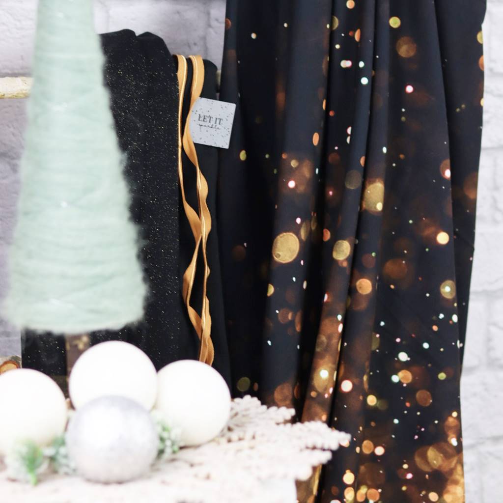 Stoffpaket - Schnuckidu  Nähset - Eigenproduktion Golden Shimmer - XL