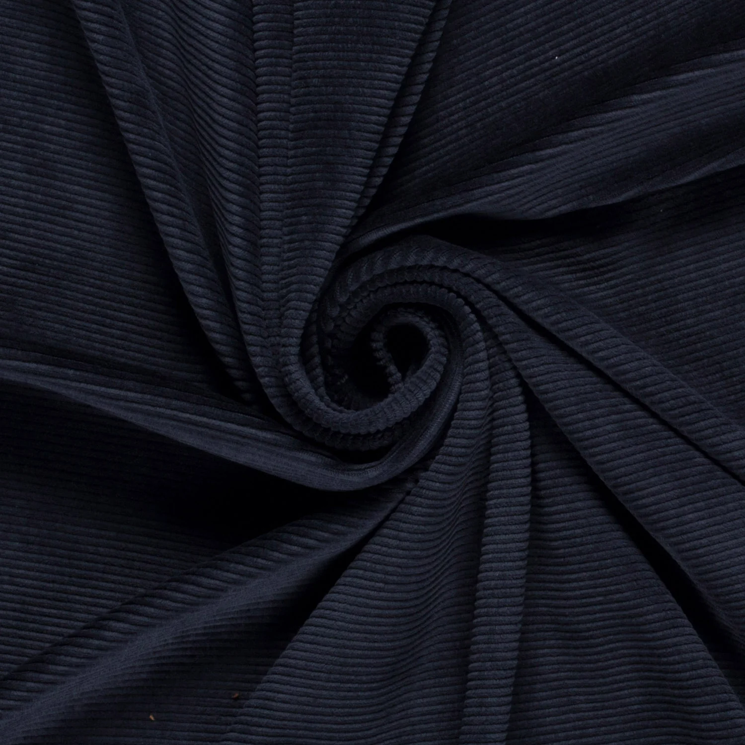 Nicky - Velours Rib -  Cordjersey - Uni - Navy