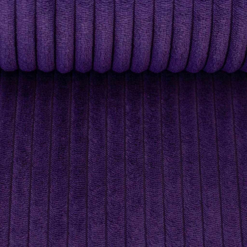 Swafing Breitcord Wanja in Violett, robuster Cordstoff, 100% Polyester, 380g/m², ideal für Taschen und Kleidung, Schnuckidu Vorbestellung