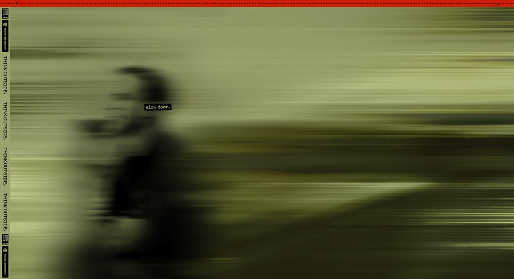 French Terry - Swafing - Panel - Slow down by Thorsten Berger - ca. 80cm x 160cm - Mann