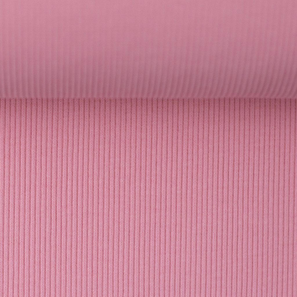 Zartrosa Rippbündchen Tessa von Swafing mit grober 2x2 Rippstruktur