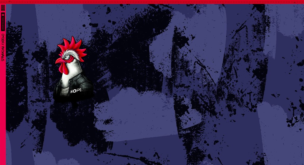 VORORDER - French Terry - Swafing - Thorsten Berger - Panel - Cheeky Animals - 80x150cm - Chickeria NOPE