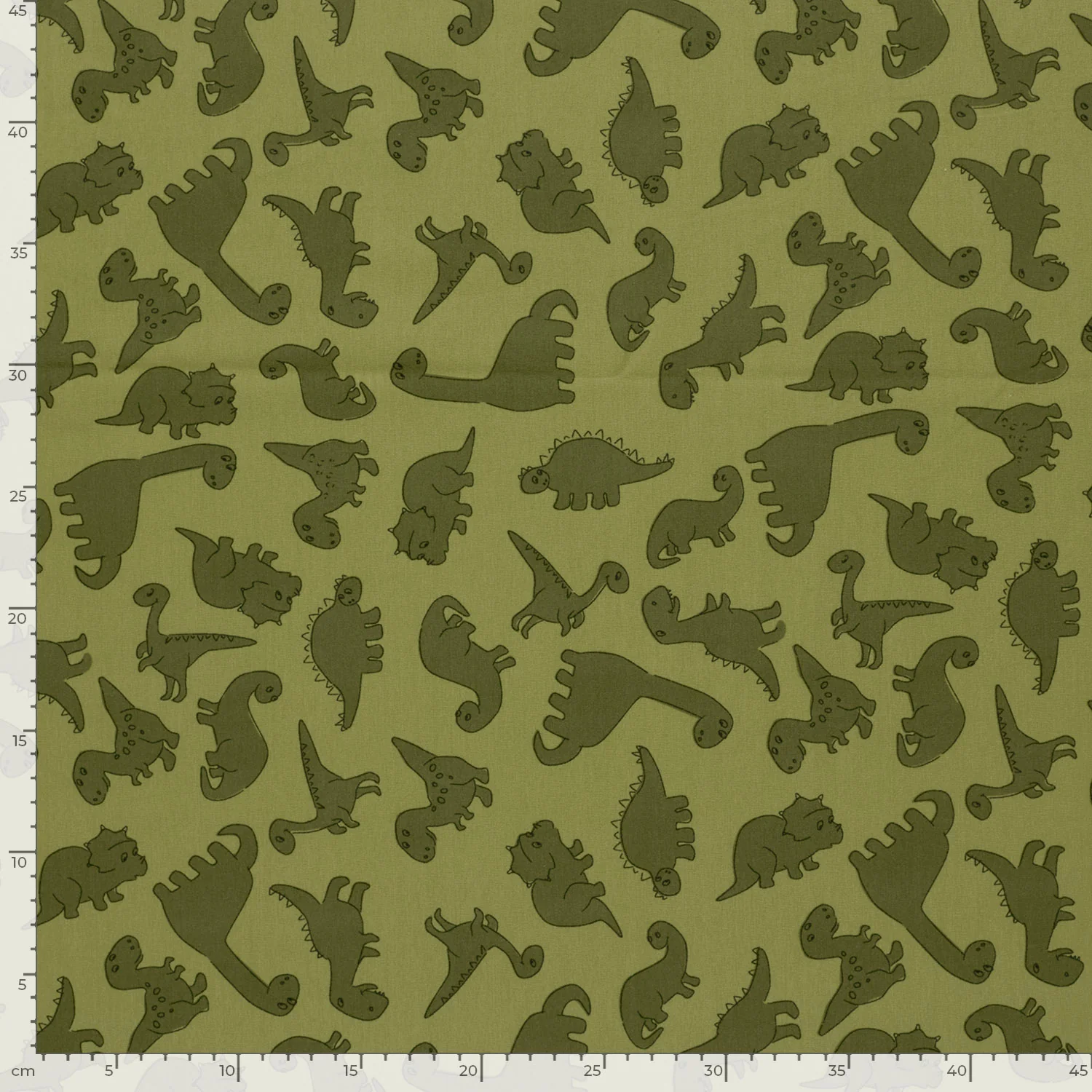  Motivjersey - Digitaldruck - Dinos auf Grün