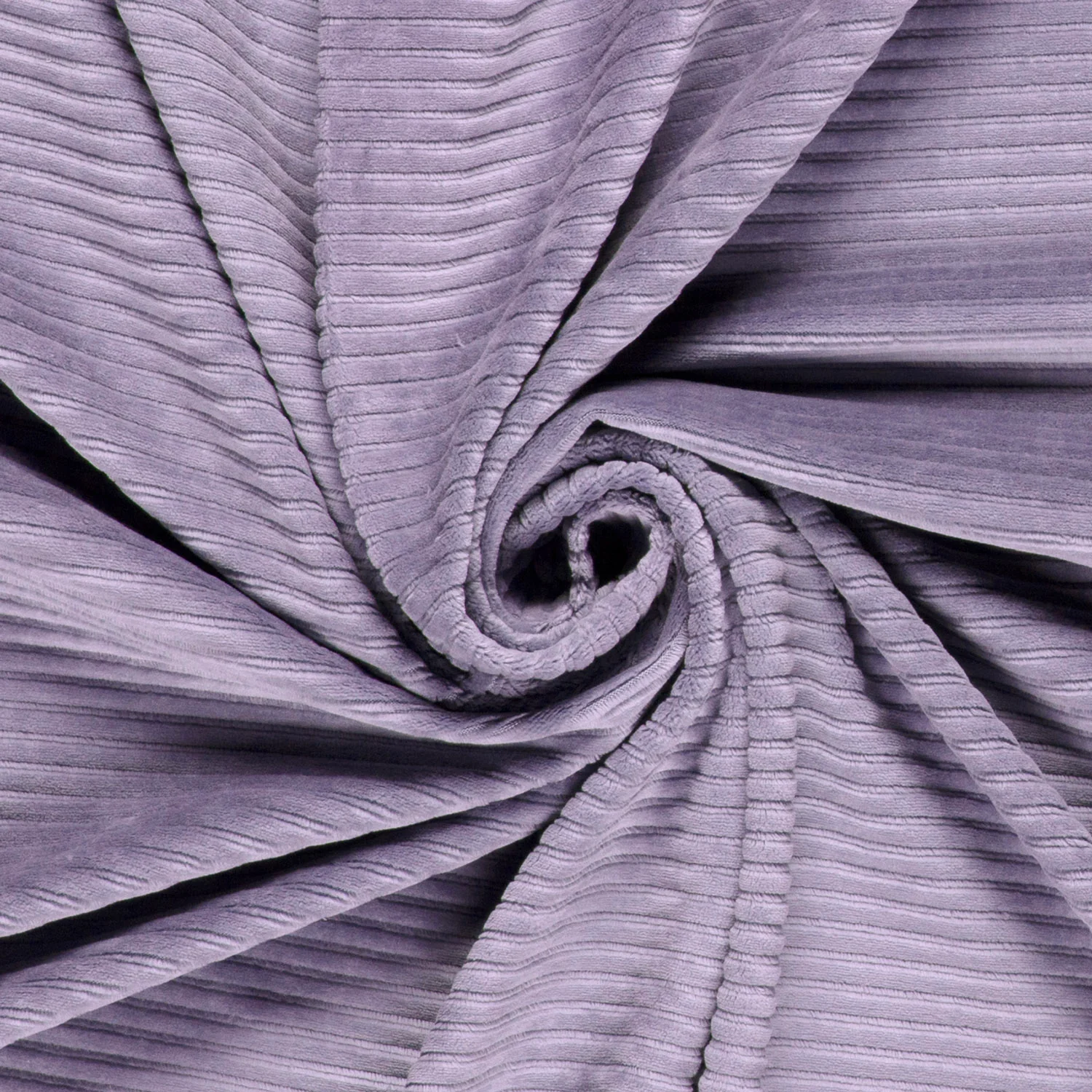Nicky - Velours Rib -  Cordjersey - Grob - Lila