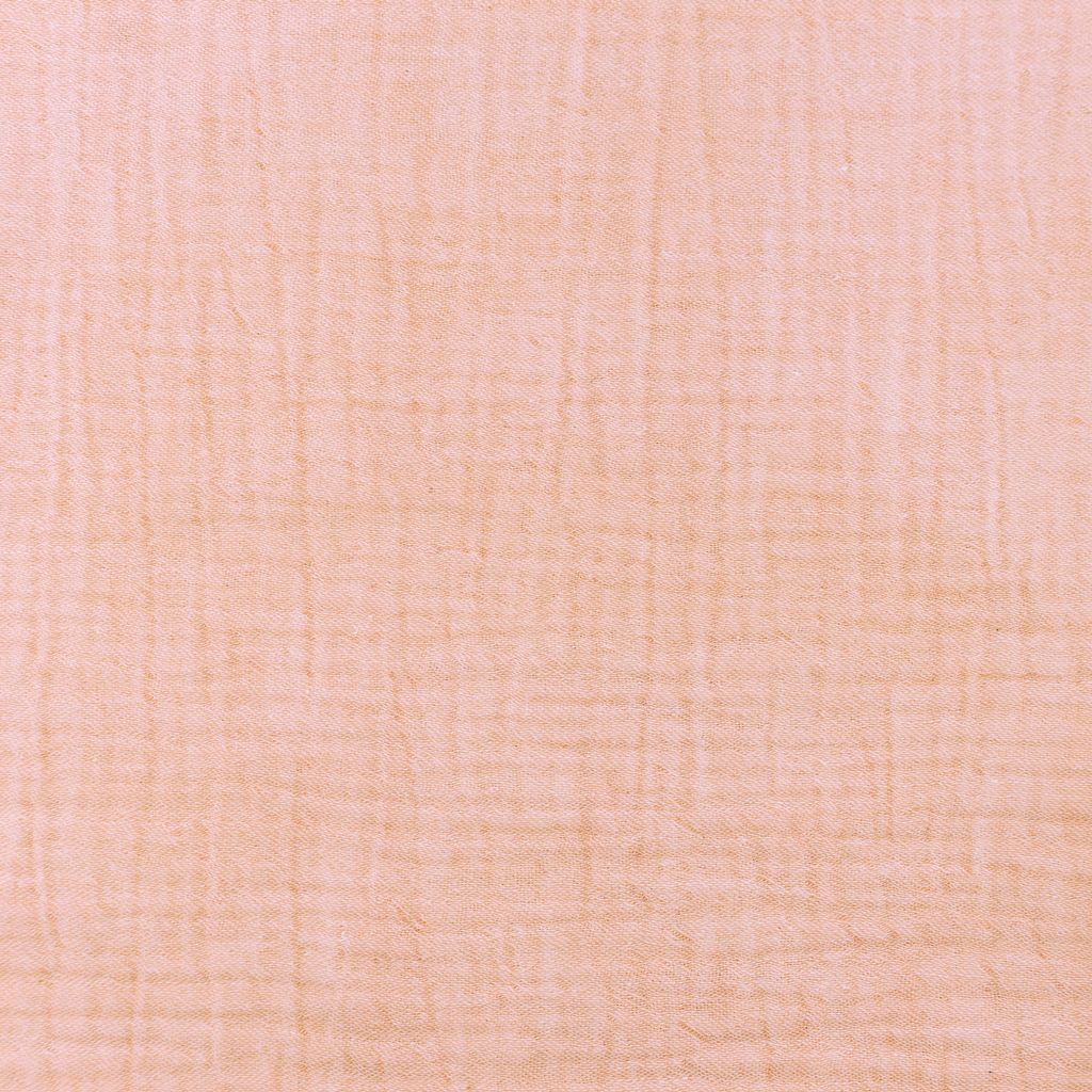 Weicher Musselin Double Gauze Stoff in Melange Rosa aus 100% Baumwolle, ca. 140g/m² Mullstoff mit Öko-Tex Standard 100 Zertifizierung für Babykleidung und Accessoires