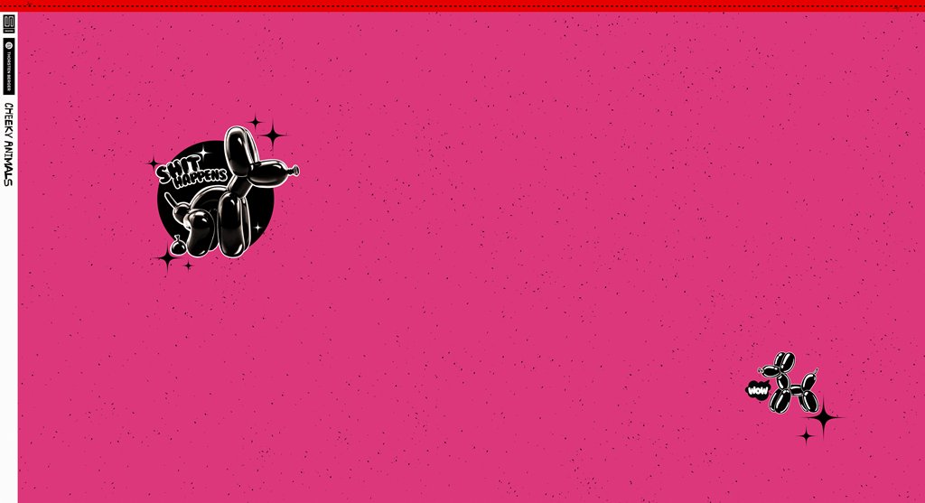 Näh-Inspiration: Thorsten Berger Panel Cheeky Animals aus Swafing French Terry in Pink