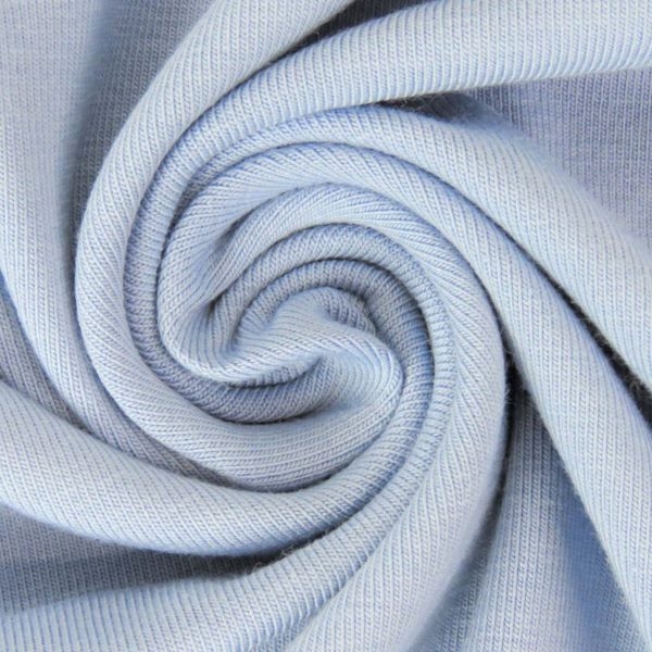 Baumwolljersey - Jersey Stoff Uni - Blassblau