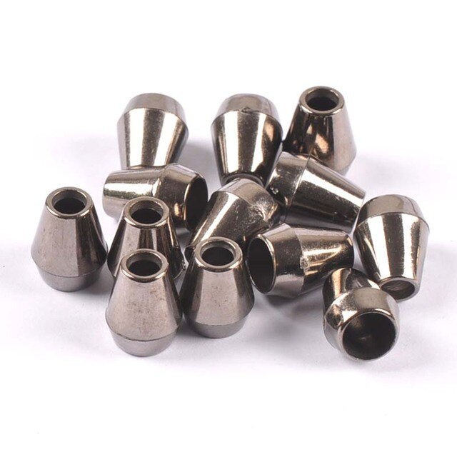Silbernes Kordelende in Glockenform, 13 mm x 11 mm, aus 100% Kunststoff, ideal für Kordeln an Hoodies, Jacken und Sportbekleidung.
