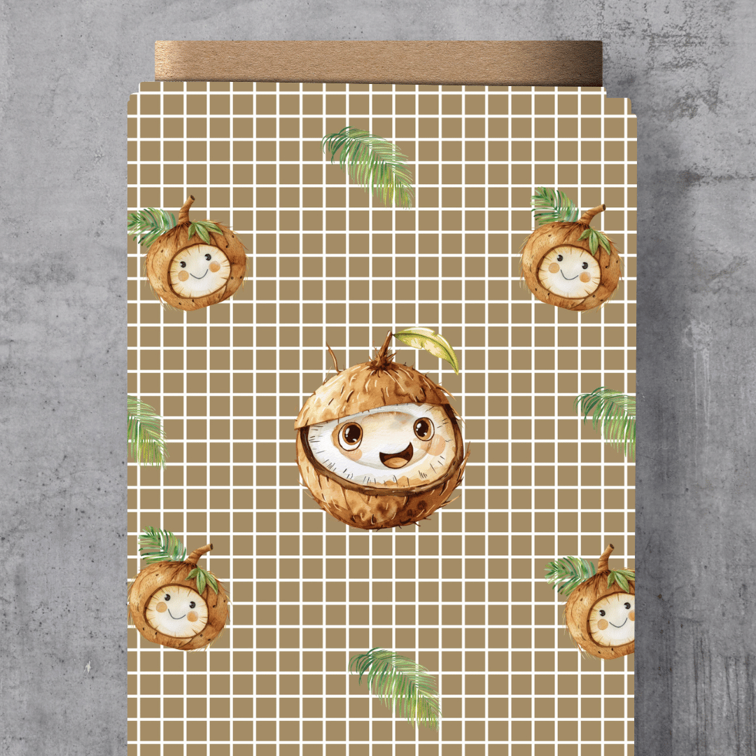 VORORDER - Eigendesign - Früchtekollektion - Kokosnuss