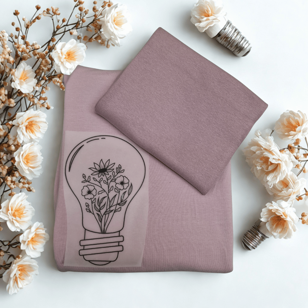 Stoffpaket - UNIKAT - Sweat - Glühbirne