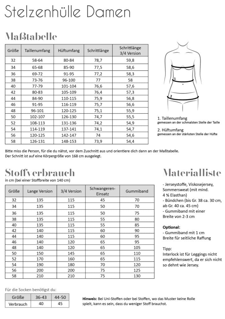 Papierschnittmuster Fadenkäfer - Stelzenhülle Erwachsene