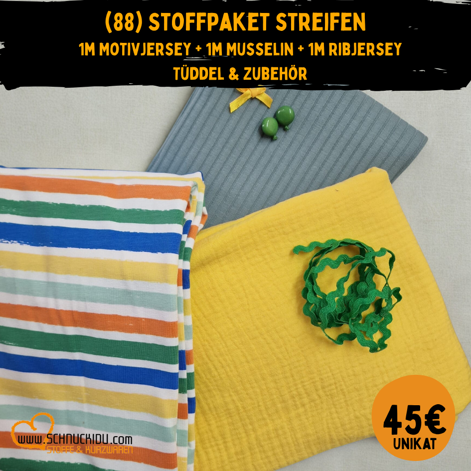 Stoffpaket - Unikat - Streifen