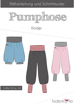 Papierschnittmuster Fadenkäfer - Pumphose für Kinder