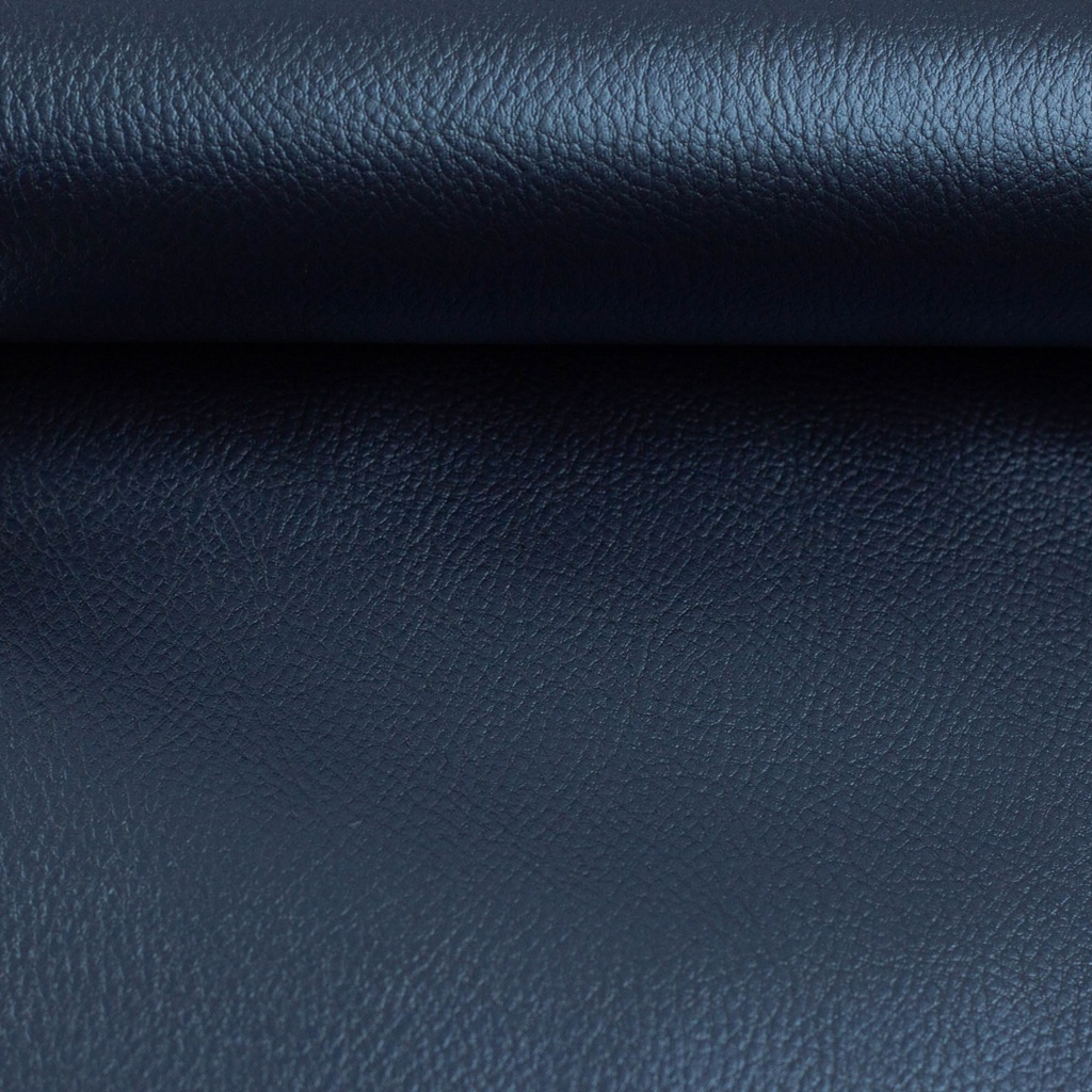 Edles Kunstleder Rex Metallic in Blau mit feiner Lederprägung und schimmerndem Effektdesign für Taschen, Accessoires und Polsterarbeiten