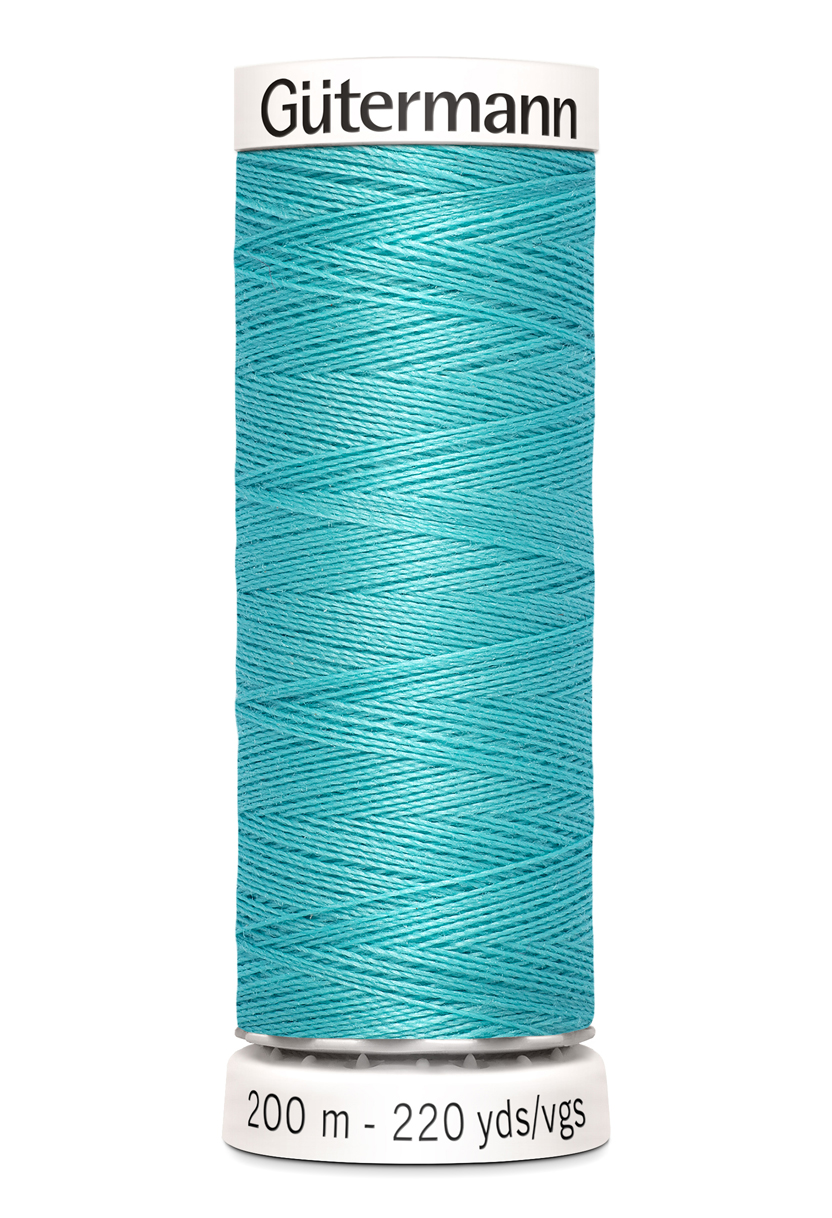 Gütermann Allesnäher 200 Meter in Mint (192) – Hochwertiges Premium-Nähgarn aus 100% Polyester für alle Stoffe. Zartes mintgrünes Nähgarn, reißfest und farbecht.