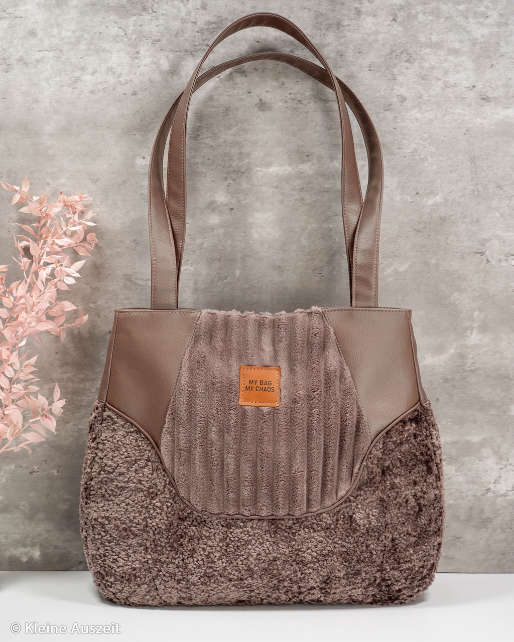 Kunstleder - Leder - Rex -  Metallic - Braun