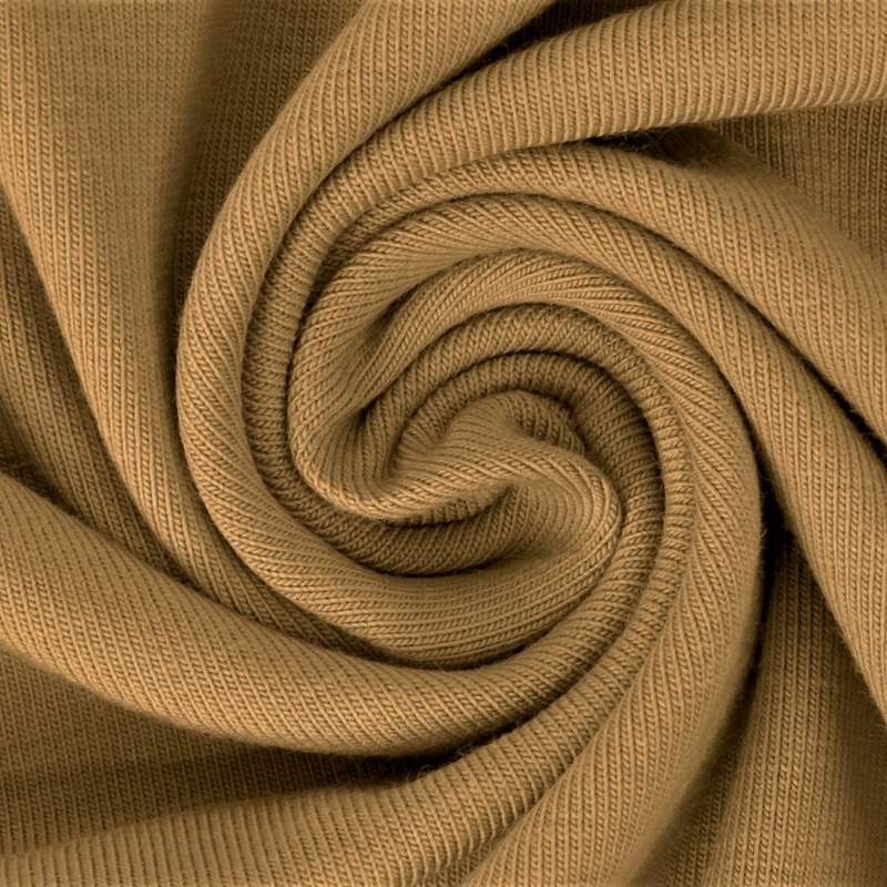 French Terry - nicht angeraut - Dunkles Beige French Terry - nicht angeraut - Dunkles Beige