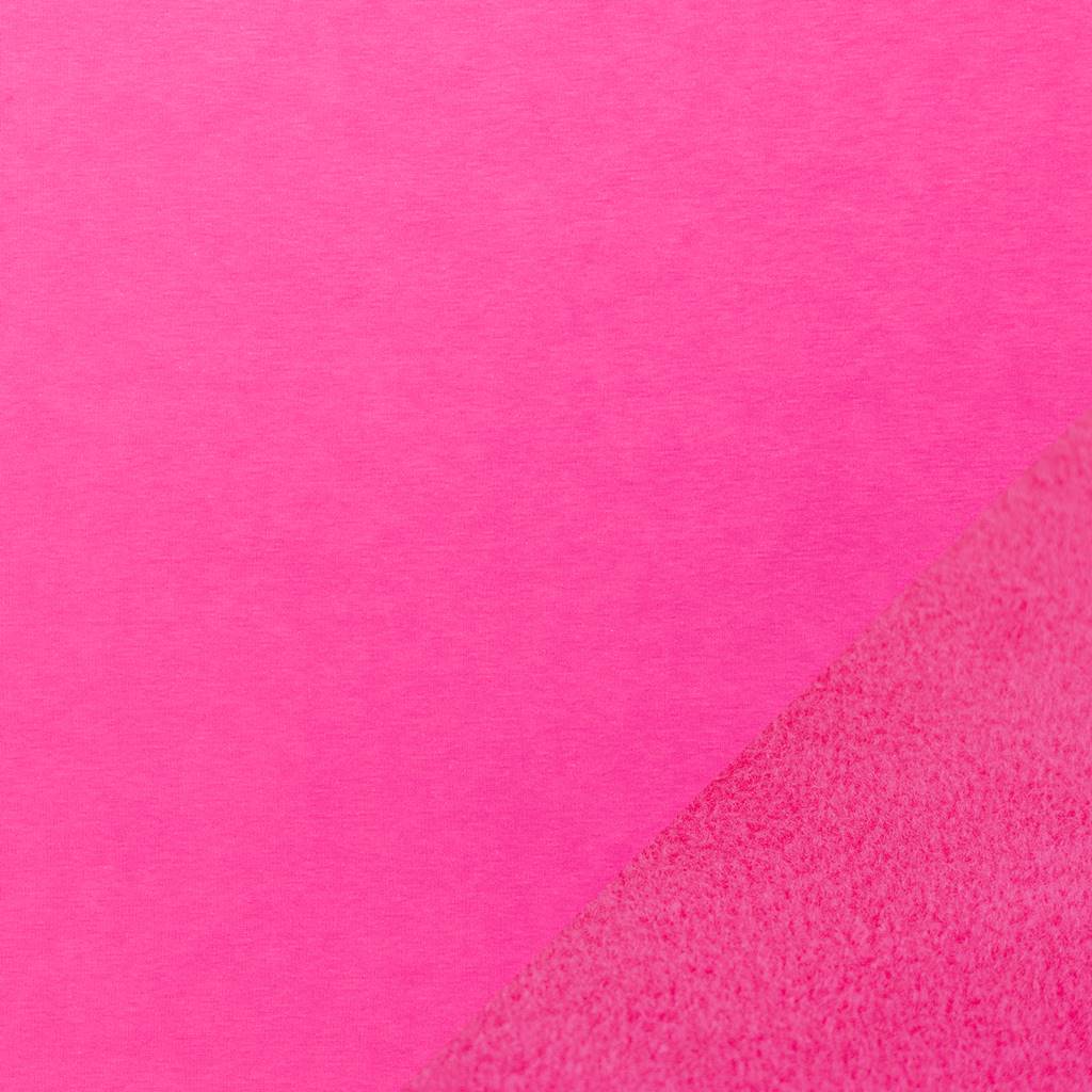 Alpenfleece - Sweat Stoff mit Plüschfell-Abseite - Swafing - Liam - Pink