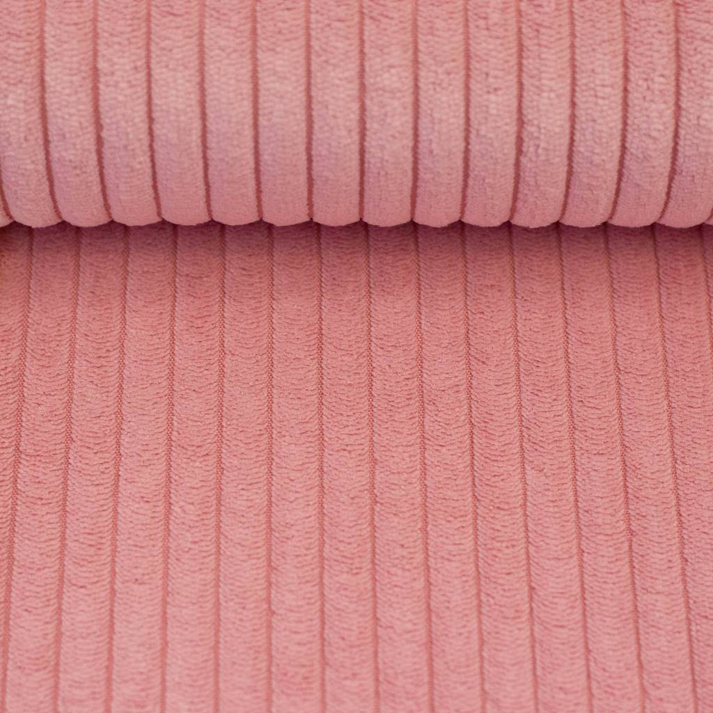 Swafing Breitcord Wanja in Rosa, robuster Cordstoff, 100% Polyester, 380g/m², ideal für Taschen und Accessoires, Schnuckidu Vorbestellung