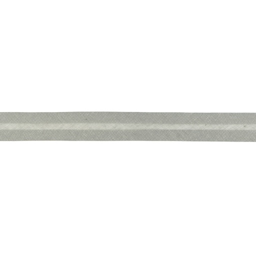 Baumwolle - Schrägband - Uni - Hellgrau - 20mm