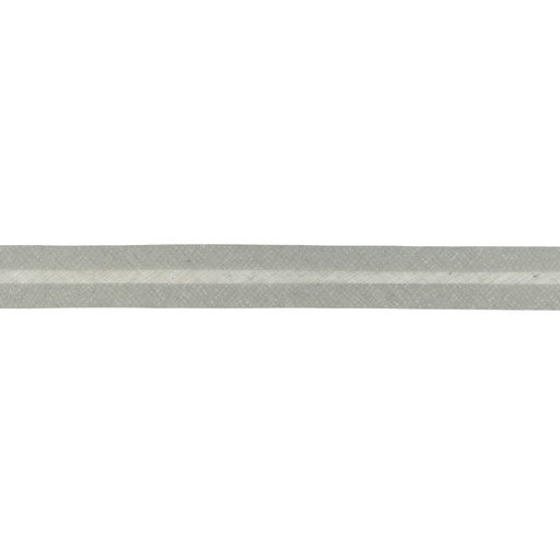 Baumwolle - Schrägband - Uni - Hellgrau - 20mm