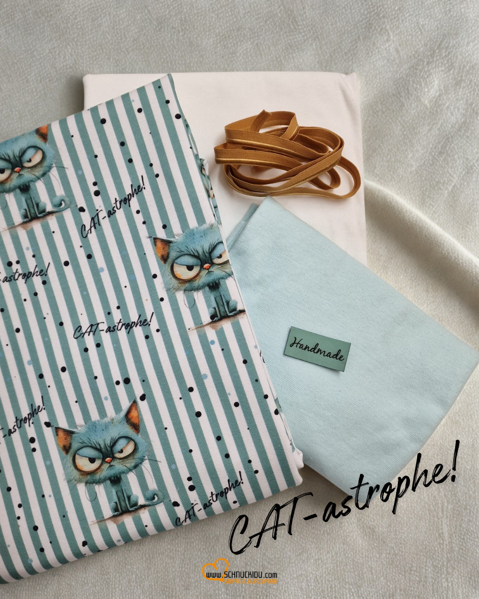 Stoffrest- French Terry - Eigendesign - Catastrophe 45cm