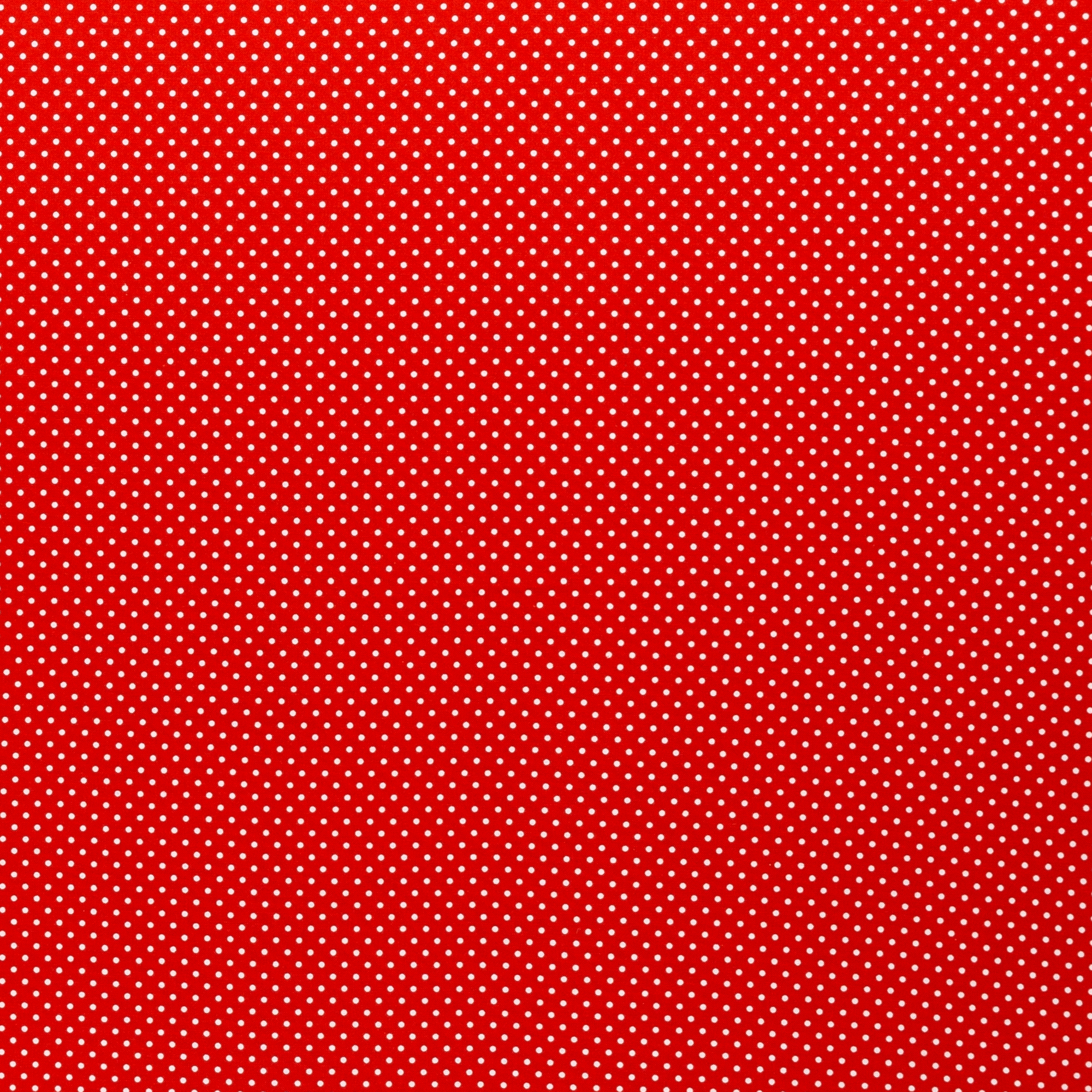 Baumwolle Judith - Baumwolle Webware - Tupfen (2mm) auf Rot