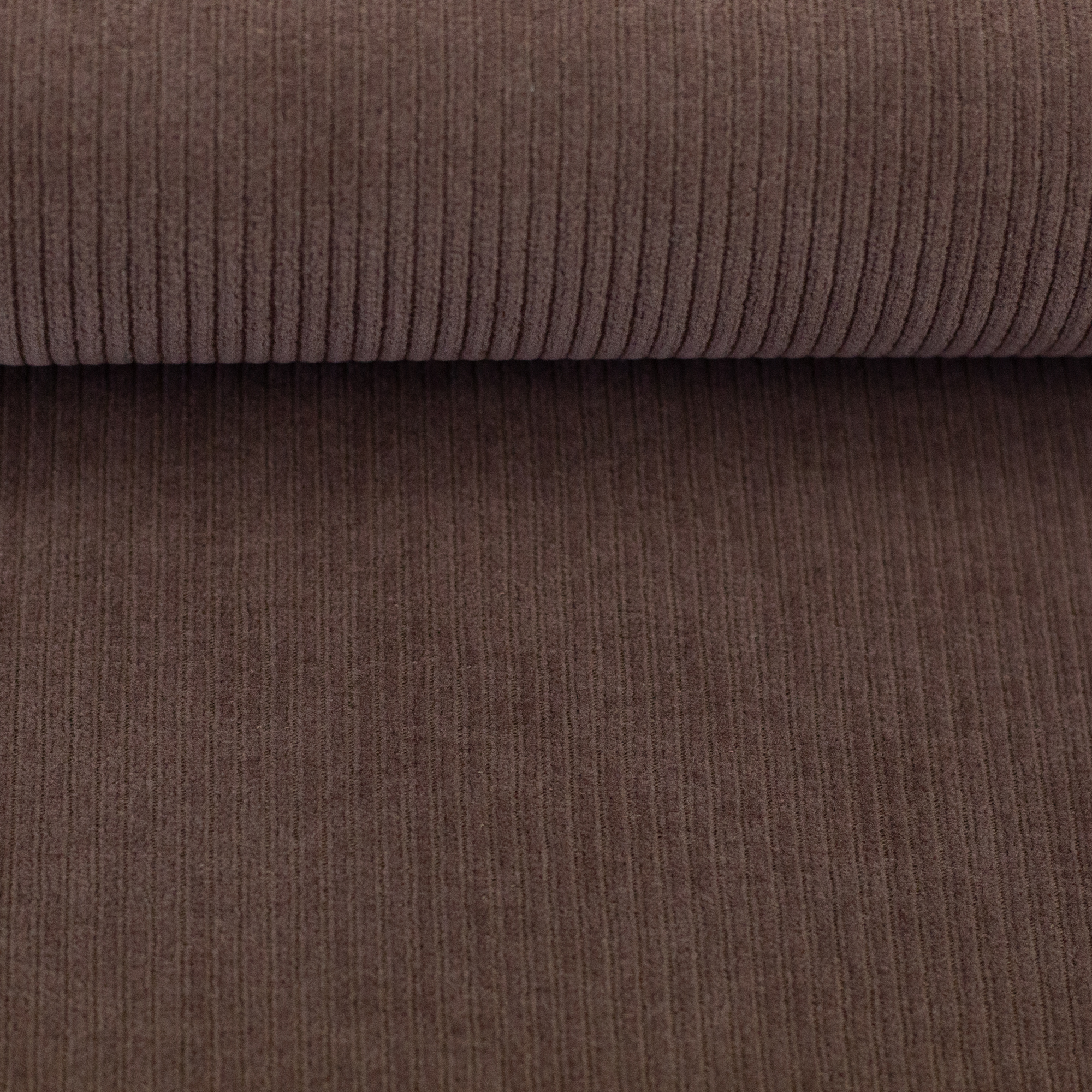 Hochwertiger Swafing Cordjersey Juna in Braun, elastischer Feincord-Strickstoff für Pullover, Hosen, Kleider und Kinderbekleidung
